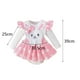 thumbnail image 3 of Disfraz de conejo para niños con pajarita, conjunto de accesorios para disfraz de conejo de Pascua 3M a 6M, 3 of 9