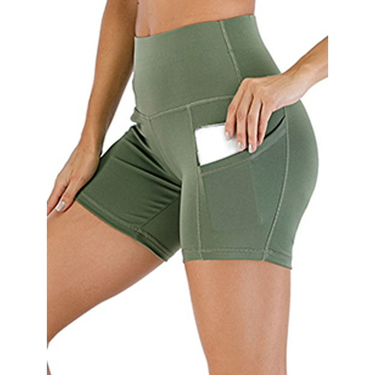 DODOING High Waist Workout Butt Lifting Yoga Shorts for Women Tummy Control  Running Athletic Non See-Through Gym Casual Elastic Short Pants-Smooth  Butt, Black/ Purple/ Army Green/ Navy Blue 