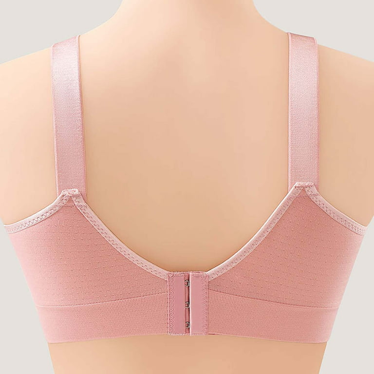 Ozmmyan Wirefree Bras for Women ,Plus Size Adjustable Shoulder Straps Lace  Bra Wirefreee Extra-Elastic Bra Active Yoga Sports Bras 34B/C-46B/C, Summer  Savings Clearance 