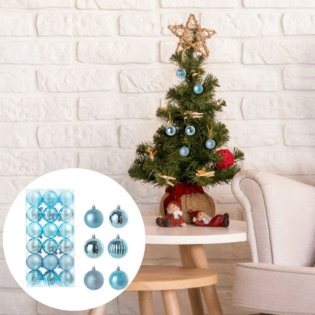 EGNMCR Christmas Ornaments 36-Pack Christmas Ball Ornaments Set, Shatterproof Christmas Bulbs, Hanging Decorations for Xmas Tree, Holiday, Party, Wedding