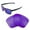 Purple Coated - Polarized, variant on Walleva Black Polarized Replacement Lenses for Oakley Sliver XL OO9341 Sunglasses