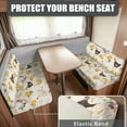thumbnail image 2 of Yuyamidu Chicken RV Dinette Cushion Covers Yellow Rose RV Dinette Cushion Slipcover Stretchy RV Camper Couch Cushion Covers RV Dinette Cushions Replacement, 2 of 7