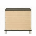 thumbnail image 5 of Dark Champagne 2-Drawer Nightstand for Bedroom - Modern Glam Style, Wooden with Acrylic, 5 of 6