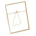 thumbnail image 5 of Marco de fotos con soporte de vidrio simple y moderno, soporte para especímenes de porche de casa, adornos, marco de fotos decorativo con tira de cobre, mesa, 5 of 5
