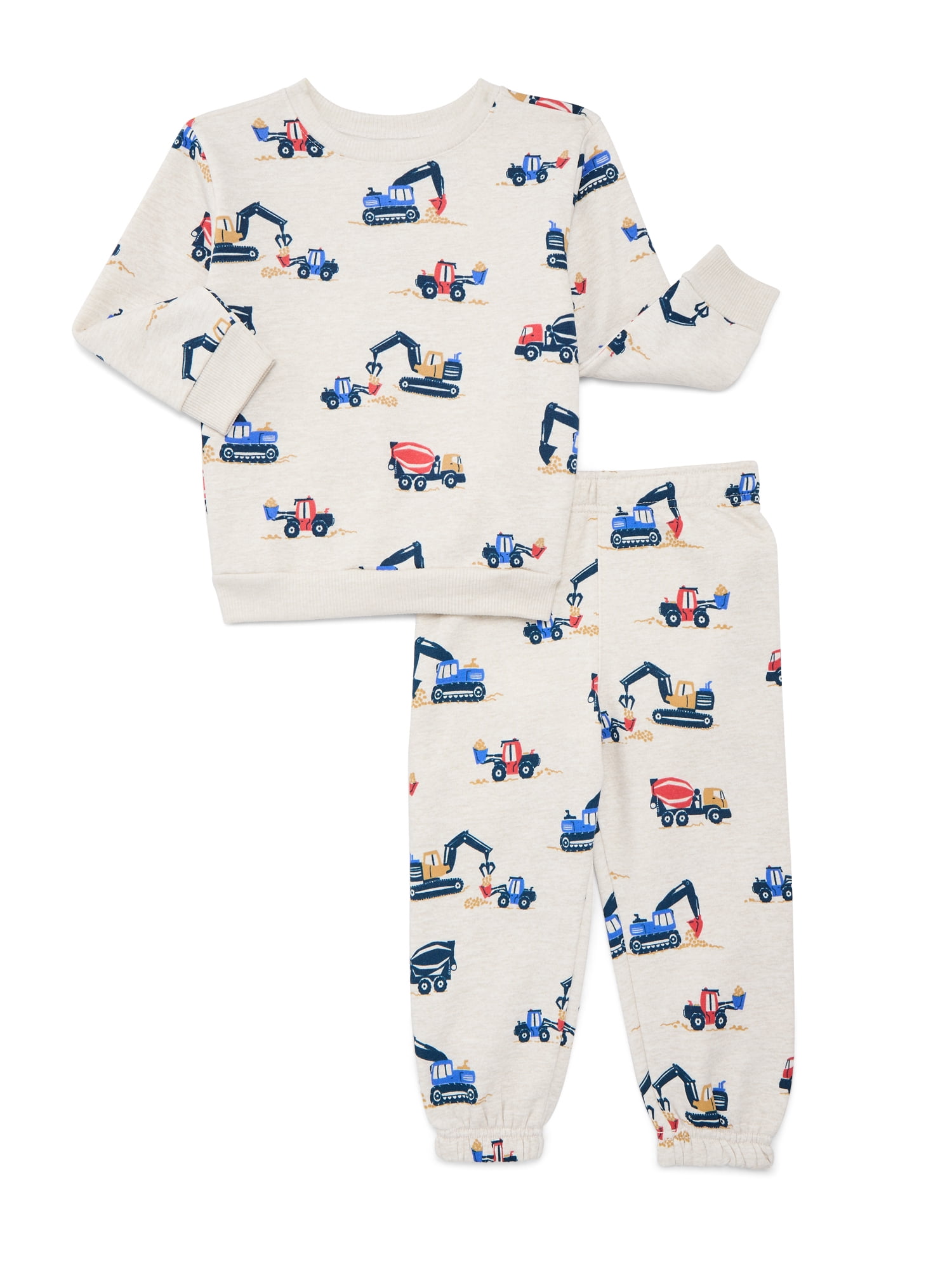 Garanimals Toddler Boy 4-Piece Fleece Sweatshirt & Jogger Outfit Set, Sizes 18M-5T