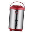 thumbnail image 4 of Dispensador de bebidas frías y calientes de cubo de leche con espiga, cubo de té de leche de barril aislado para sopa de café de comercial, rojo, 4 of 9