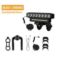 thumbnail image 2 of Luz Delantera LED para Bicicleta, Recargable por USB, Luz de Carretera, Fácil de Instalar, 6 Modos de Luz, Timbre para Bicicleta, A, 2 of 5