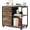 Rustic Brown, variant on ROVSUN 2-Drawer Rolling File Cabinet with Side Bag, Mobile Printer Stand with Fabric Drawers and Lockable Wheels, White Green
