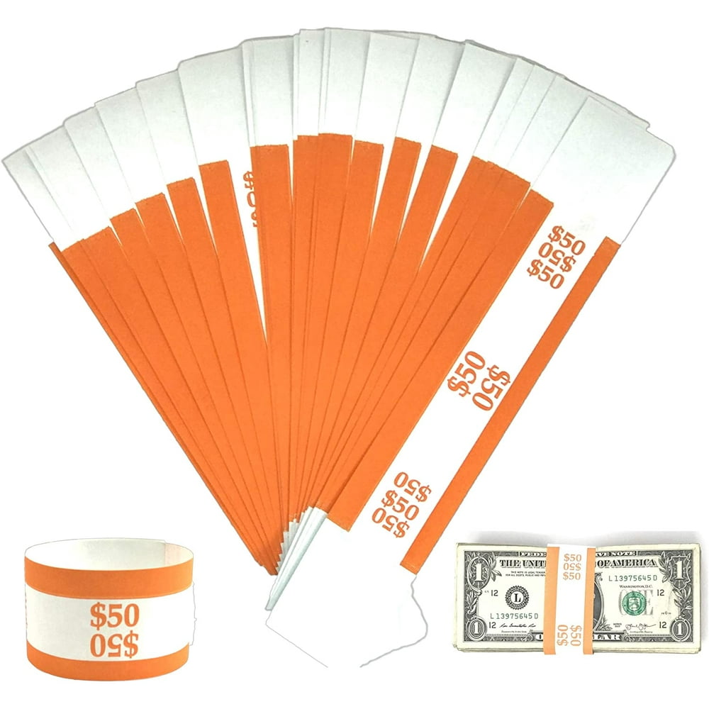 Money Bands Currency Sleeves Straps Made in USA (Pack of 330 for 50