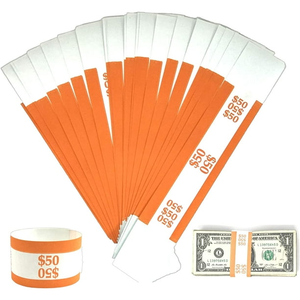 Money Bands Currency Sleeves Straps Made in USA (Pack of 330 for 50