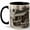 Black, variant on Paris Bookshop 11oz Ceramic Mug, French Book Lover Coffee Cup, Cozy Street Cafe Library Gift