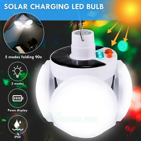 

ZGBY Lampara Jardin Bombilla Led Luz Exteriores Plegable Portã¡Til Acampar Hogar Lamp