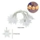 thumbnail image 3 of Luces navideñas, 10 luces LED con forma de copo de nieve, funciona con pilas, para dormitorio, patio, habitación, jardín, fiesta, hogar, decoración navideña, decoración para árbol de Navidad en interi, 3 of 6