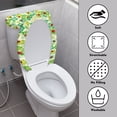 thumbnail image 3 of HELLHERO Green Four-Leaf Clovers Soft Easy to Install 2 Pcs Set with Stretch Toilet Top Cover Easy Care, 3 of 8