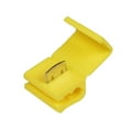thumbnail image 1 of Wire Connector Plastic Brass Scotch Lock Terminal Electrical Wire Splice Crimp, Yellow, 20pcs, 1 of 9