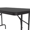 thumbnail image 4 of Correll Cf3048Px-07 .75 Inch High-Pressure Top Folding Tables - Fixed Height - Black Granite, 4 of 4