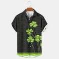thumbnail image 2 of JURANMO Lightning Deals Of Today Prime St. Patrick's Day Hawaiian Shirt for Men Casual Short Sleeve Button Down Beach Bowling Shirts Irish Clover Graphic Tees Tops White XXL, 2 of 7