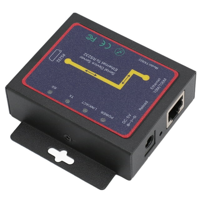 Adaptador De Red Serie RJ45 A RS232, TXI022 TCP IP Ethernet A Servidor De Dispositivo Serie RS232 Para Impresora Serie