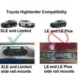 thumbnail image 3 of BRIGHTLINES Roof Rack Crossbars Replacement For Toyota Highlander XLE Limited SE Limited Platinum 2014-2019, a Set of 2pcs, Black Aluminum Top Cargo Rack, 3 of 10