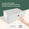 thumbnail image 3 of Marine Storage Box, Lockable Dry Storage Emergency Marine Box with Double Cup Holder, Marine Boat Storage Compartment Multifunctional Plastic Boat Glove Box, 3 of 7