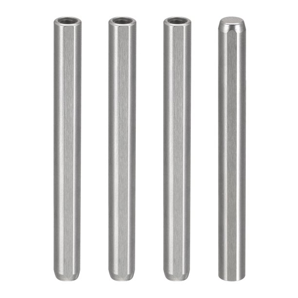 M3 Internal Thread Dowel Pin 4 Pack 5x50mm Chamfering Flat Exhaust