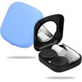 thumbnail image 4 of 2 Piezas Lentes de Contacto Estuche Portátil para Lentes de Viaje Mini Estuche para Lentes de Contacto Estuche para Lentes con Espejo, Clip, Botella Adhesiva para Viajes al Aire Libre, Azul y Negro JM, 4 of 5