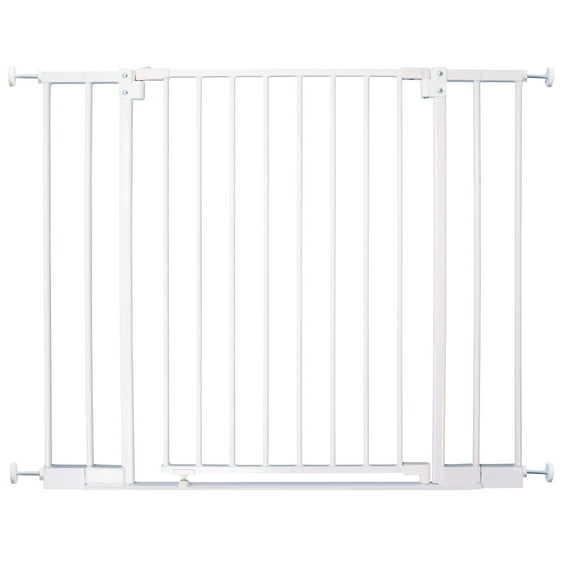 Toddleroo by North States StepSafe Auto-Close Gate for Toddlers and Babies, White