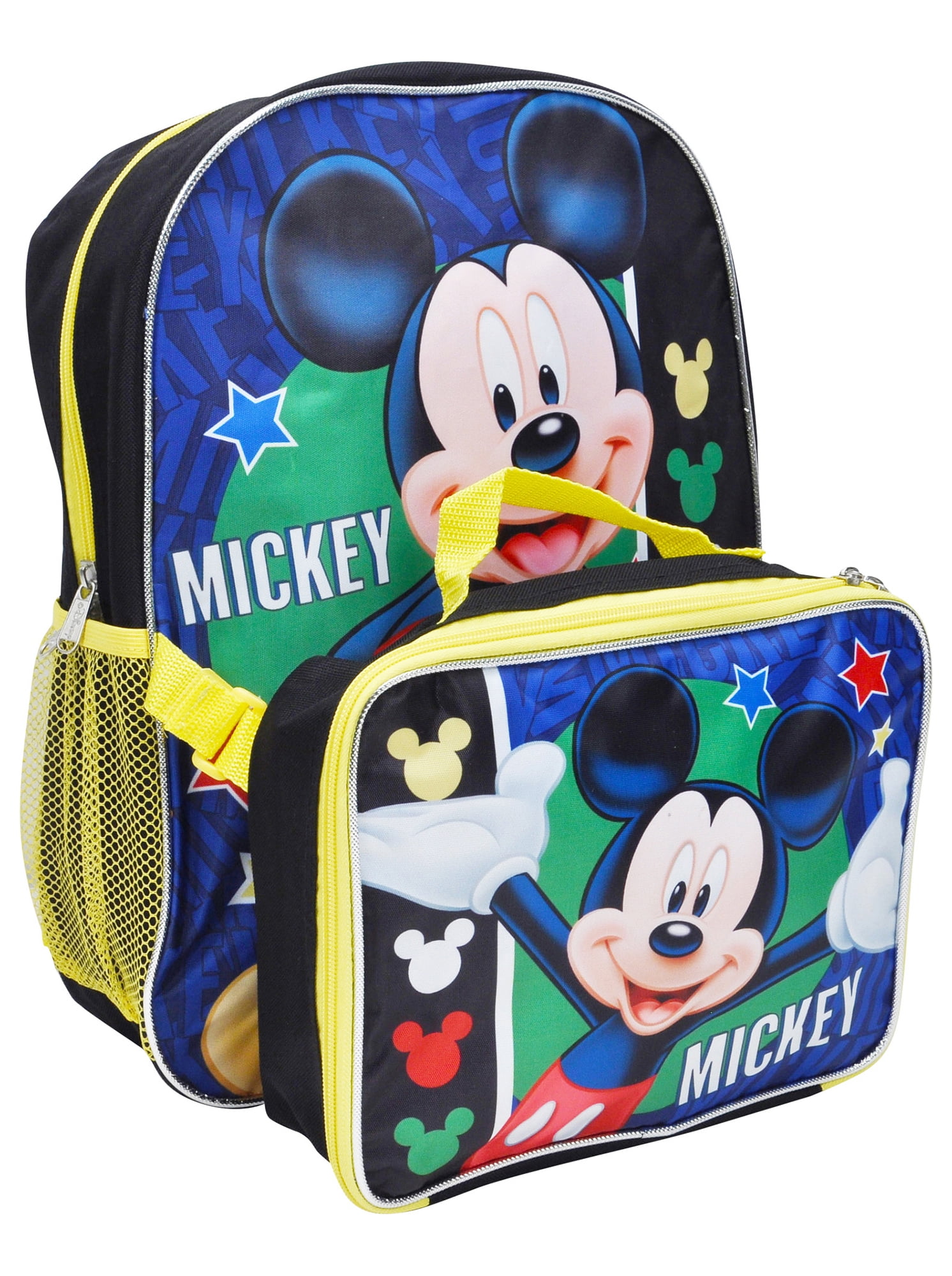Disney Mickey Mouse 16" Backpack W/ Detachable Lunch Box Walmart Canada