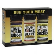 3 Pack BBQ Spot Barbecue Rub Some Burger Butt and Chicken Seasoning Spices Gift Set