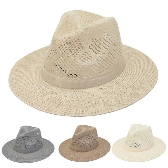 Fisherman Hat Breathable Sunscreen Hollow Out Men Wide Brim Fisherman Hat Climbing Hat