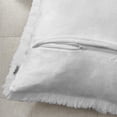 thumbnail image 4 of Fundas de cojines NorDeco HOME Luxury de piel sintética de 50 x 50 cm, color blanco, 4 of 6
