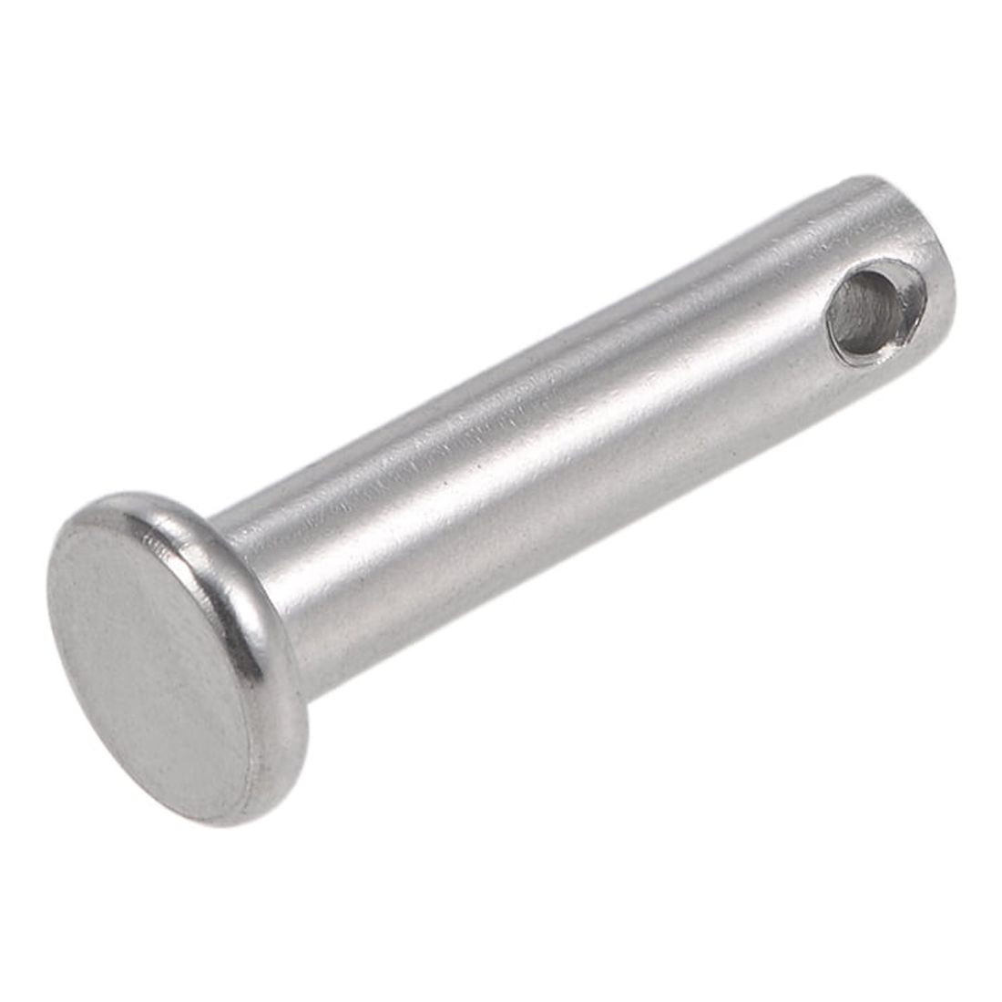 Uxcell Single Hole Clevis Pins - 3mm X 25mm Flat Head 304 Stainless