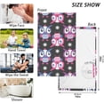 thumbnail image 2 of Coolnut Hand Towels Baby Owls Patterned 2 PCS, Cotton Bath Towel for Drying Face Hands Body Decorative Water Absorbent Lightweight Towels for Bathroom Ktichen Travel Gym, 16"x28", 2 of 6