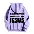 thumbnail image 5 of Christian Hoodies for Men 2025 Leave The Judgin To Jesus Hoodie with Pockets Hooded Sweatshirt Pullover Tops, 5 of 7