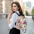 thumbnail image 6 of WOBOGO A Pattern with Watercolor Fuchsia Orchids Butterfly Backpack Durable Lightweight Shoulder Bag Built-in Laptop Sleeve and Multiple Utility Compartments, 6 of 7