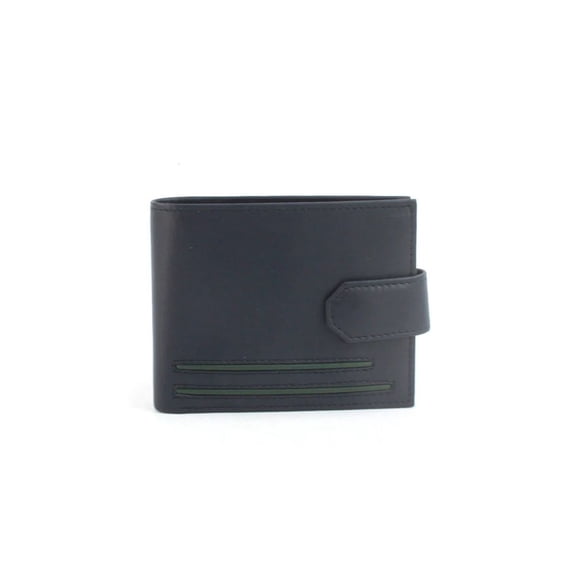 Eastern Counties Leather  Adult Grayson Bi-Fold Leather Contrast Piping Wallet