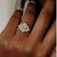 thumbnail image 5 of vylahjewellery Luxury 10K Vermeil Yellow Gold Mother's Day Ring Brilliant Oval Diamond Wedding Anniversary Ring Moissanite Promise Engagement Handmade Jewelry, 5 of 6