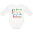 thumbnail image 3 of Inktastic Pennsylvania Grandma and Grandpa Love Me Boys or Girls Long Sleeve Baby Bodysuit, 3 of 5
