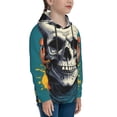 thumbnail image 3 of Daiia Modern Hip-Hop Skull for Boys Fashion Hoodies & Sweatshirts with Kangaroo Pocket,Hooded Sweatshirt for Kid, Breathable& Moisture Wicking-Small, 3 of 6