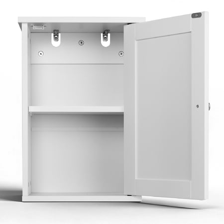 KTAXON BATHROOM CABINET WALL MOUNT MIRRORED MEDICINE CABINET, WHITE