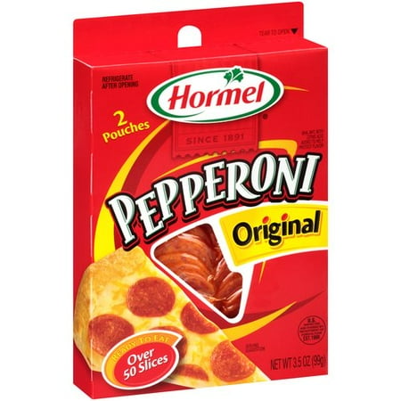 hormel original pepperoni slices 3 5 oz walmart com