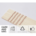 thumbnail image 4 of Mainstays 100% Bamboo Chopsticks, Long-10.43in, 12 Pairs, Red and Natural Bamboo Color, 4 of 9
