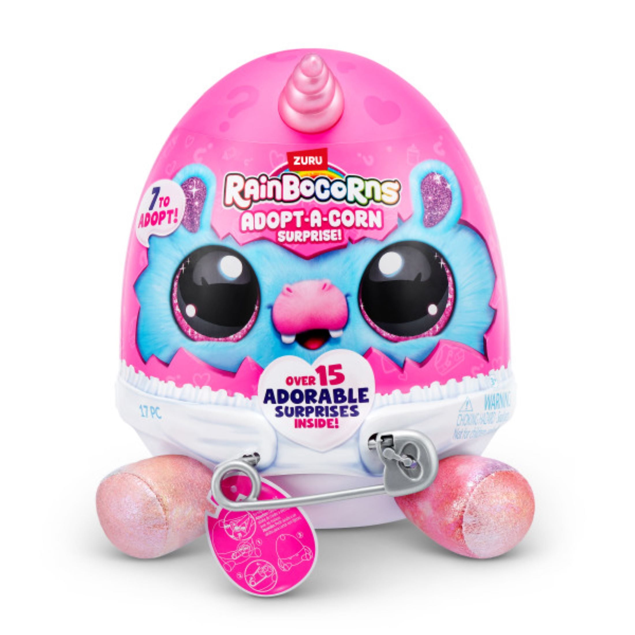 AdoptACorn Surprise by ZURU Plush Toy, Collectible Plush, Baby, Surprise Eggs for Girls & Children  (图3)