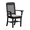Black, variant on Keystone Amish Co. Traditional Poly Composite Dining Chair with arms, Tudor Brown