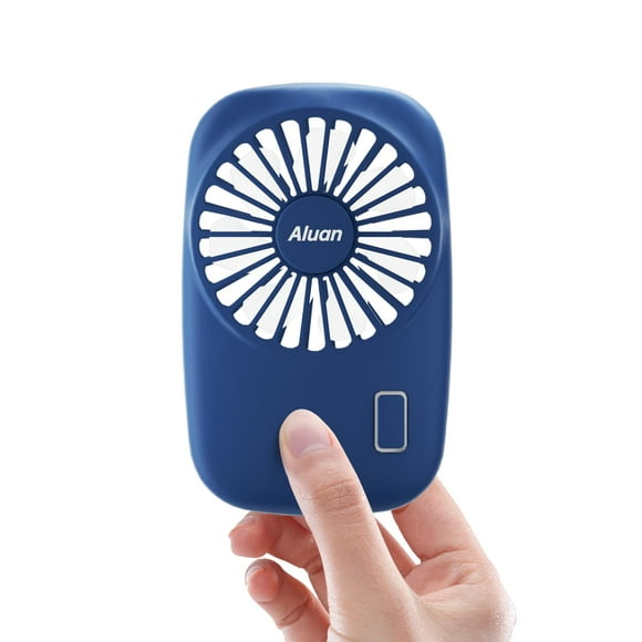 Aluan Ventilador de mano Mini ventilador potente pequeño ventilador portátil personal velocidad ajustable USB recargable refrigeración para niños niñas mujer hogar oficina viajes