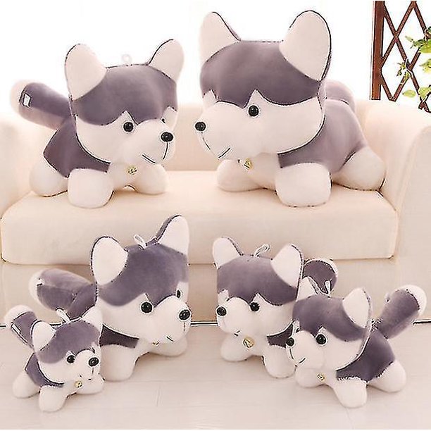 Bonito perro husky de peluche, juguete de peluche de animales???20cm??‰