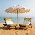 thumbnail image 5 of Outdoor Patio Cushion Covers 4 Pack Yellow Eucalyptus Patio Chair Cushion Covers with Ties and Zipper Watercolor Leaves Waterproof Outdoor Seat Cushion Covers for Patio Furniture 22"x22", 5 of 6