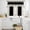 Black, variant on Black Vintage Kitchen Curtains Sets for Windows 24 Inch Length, Geometric Stripes Simple Lines Rod Pocket Window Treatments Tier Curtains and Valances Set for Bedroom/Bathroom