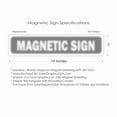 thumbnail image 2 of Security Magnetic Sign Pair, 3M Vinyl on Magnum Magnetic Sheeting Universal for Any Steel Panel 3x14 inch, 2 of 4