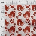 thumbnail image 2 of oneOone Georgette Viscose Maroon Fabric Halloween Diy Clothing Quilting Fabric Print Fabric By Yard 42 Inch Wide, 2 of 4